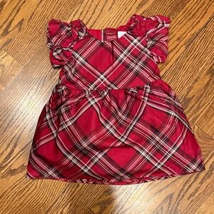 The Children's Place Red Plaid Ruffle Dress